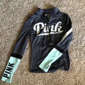 Pink quarter zip up